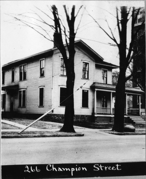 Battle Creek College boarding house at 266 Champion St.