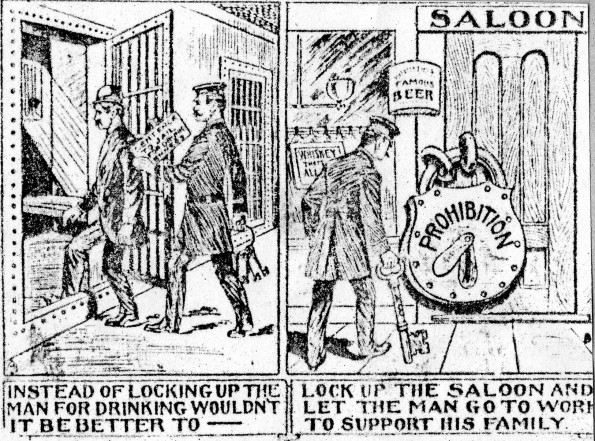 Prohibition cartoon