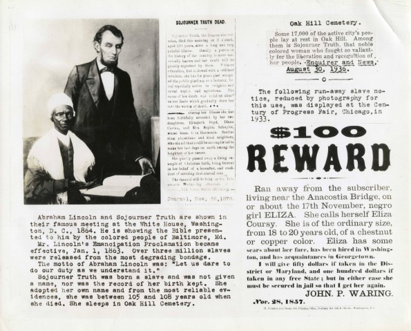 Sojourner Truth and  Abraham Lincoln
