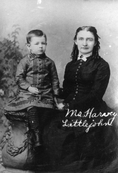 Adaline P. Harvey and her son Fred