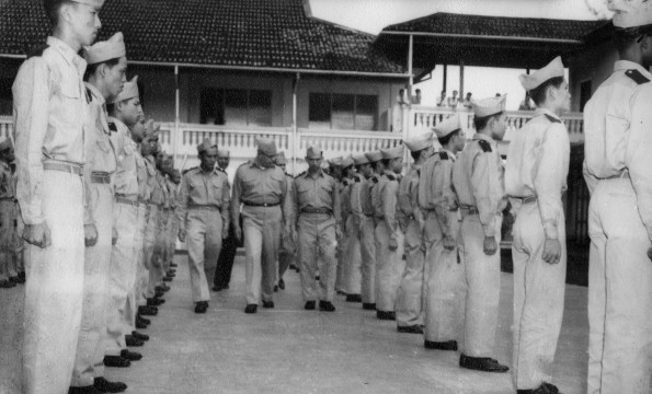 Medical Cadet Corps, Malayan Union Seminary, Singapore, composed of Chinese Malays Indians
