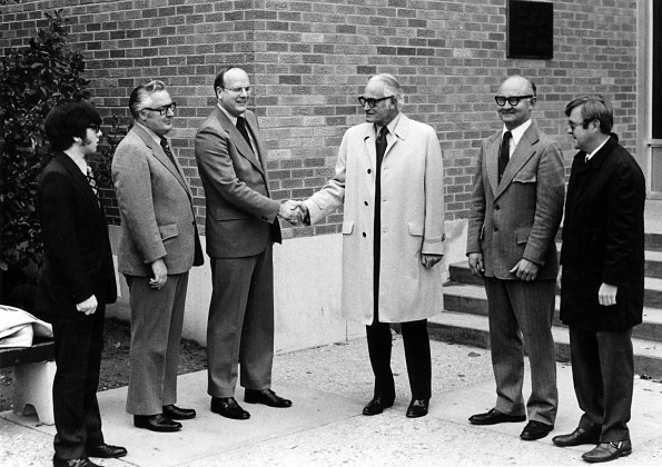 Barry Goldwater visits Michigan and Andrews University