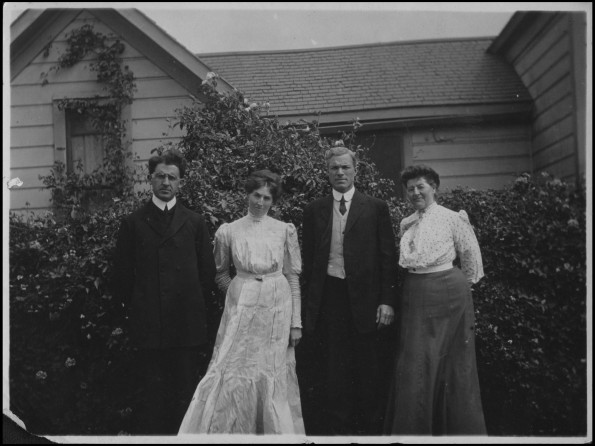 James and Cora McElhany with David and Etta Rice