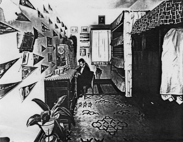 Brazil College old men's dormitory room, 1930s?