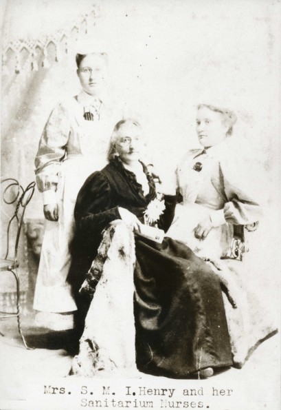 Sarepta M. Irish Henry and nurses