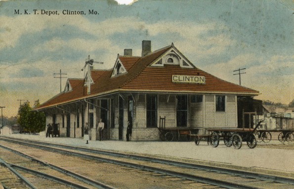 Clinton Theological Seminary : Missouri Kansas Texas Railroad depot in Clinton, Mo.