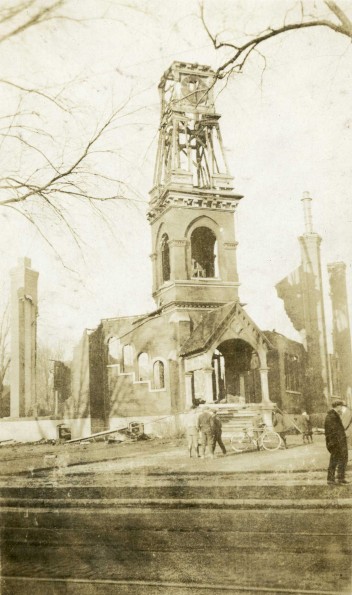 Dime Tabernacle, Battle Creek, Mich., ruins