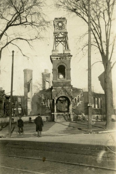 Dime Tabernacle, Battle Creek, Mich., ruins