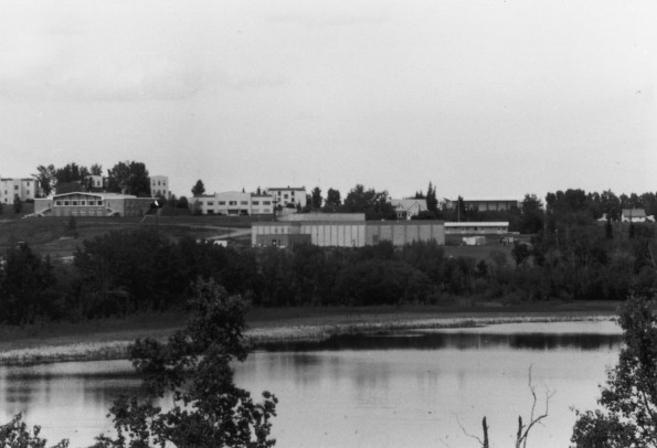 Canadian Union College viewed from beyond a pond