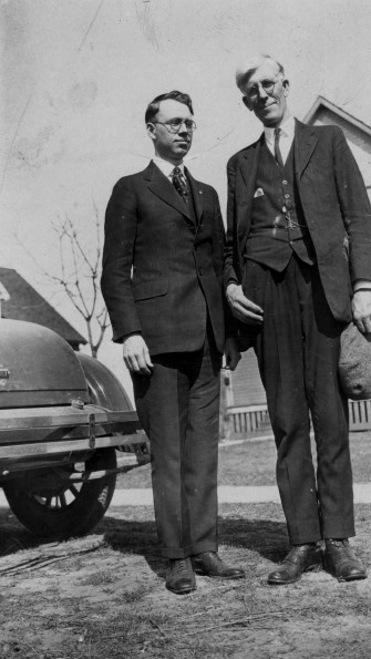 Otis M. Kittle with Elder Grusebeck