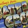 Battle Creek, Michigan, post card with several city views [drawing]