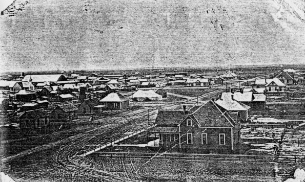 Guymore, Oklahoma, showing the location of the Seventh-day Adventist   revival   meeting tent location