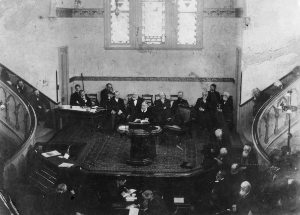 Ellen G. White preaching at the 1901 General Conference Session
