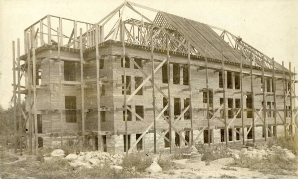 Emmanuel Missionary College administration building (South Hall) under construction