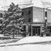 Artist drawing of Andrews University Lamson Hall west entrance [original art]