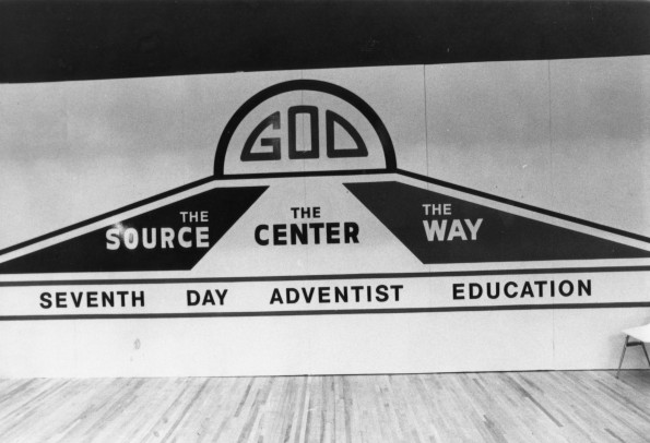 Backdrop for NADHEC: God, The Source, The Center, The Way, Seventh-day Adventist Education