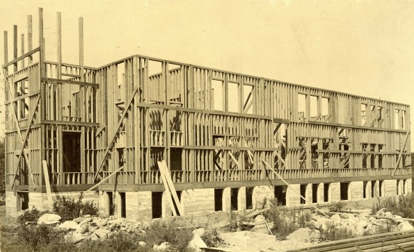 Emmanuel Missionary College administration building (South Hall) under construction.