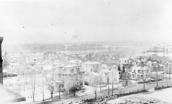 Battle Creek, taken from the top of the Battle Creek College tower, 1900