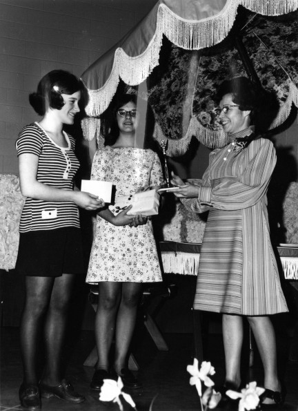 Andrews University Elementary Junior High winner of the ninth-grade style show, 1970