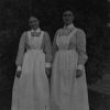 Battle Creek Sanitarium nurses Ethel Reed and Emire Cummings Abbott, 1903