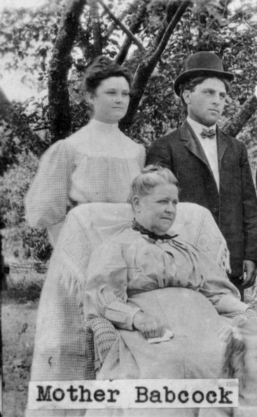 Unknown Babcock with two unknown people