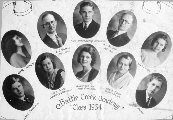Battle Creek Academy class of 1934