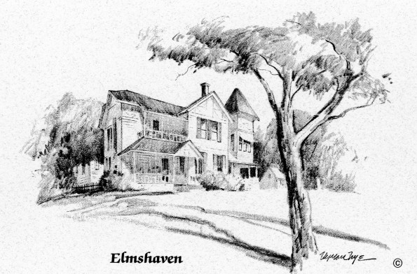 Elmshaven, Ellen G. White's home near St. Helena, California [drawing]