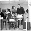 David Baasch and Mrs. Jaime Cruz as part of the World Mission Exhibit at Andrews University Feb. 21 thru Mar. 1, 1967
