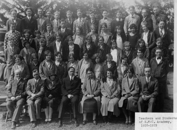 Emmanuel Missionary College Academy Faculty and Students, 1928-1929