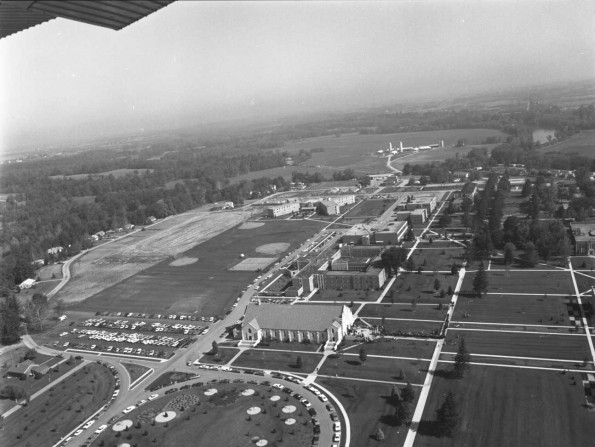 Andrews University aerial view from the north-west