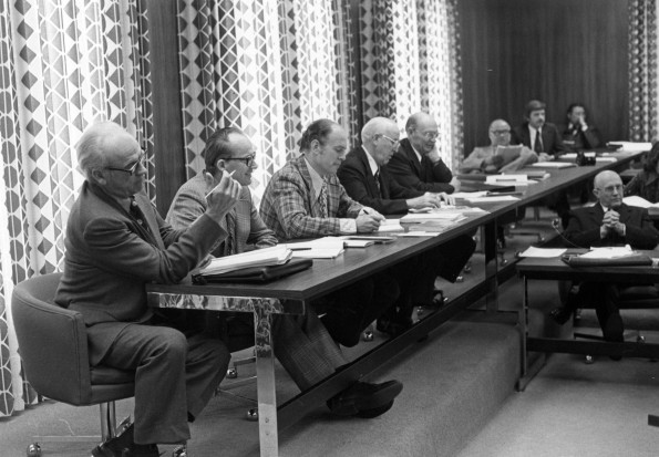Andrews University board of trustees 1976-1977 in session