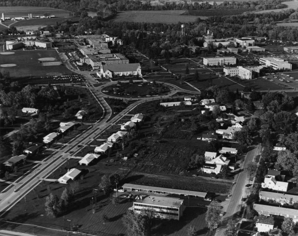 Andrews University aerial view from the south-west