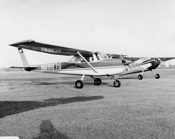 Two planes at Andrews University Airport