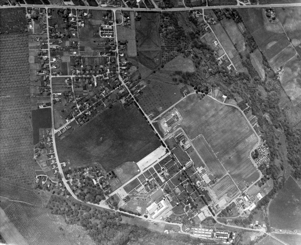 Emmanuel Missionary College aerial view from high elevation