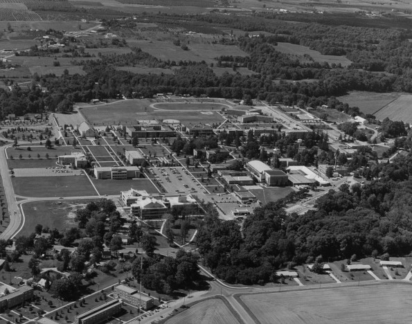 Andrews University aerial view from the east