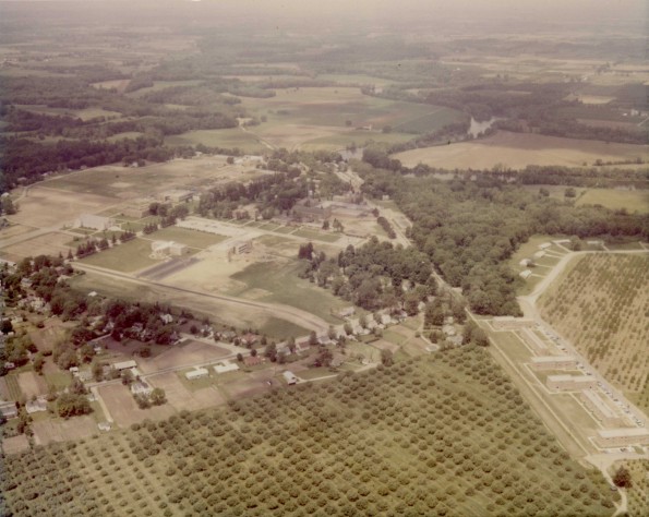 Andrews University aerial view from the souht-east