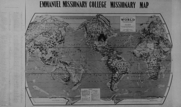 Emmanuel Missionary College missionary map