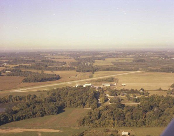 Andrews University Aerial View showing the airport