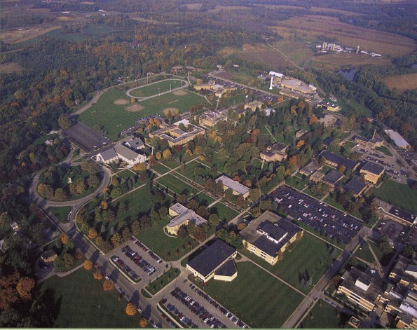 Andrews University aerial view from the north-east