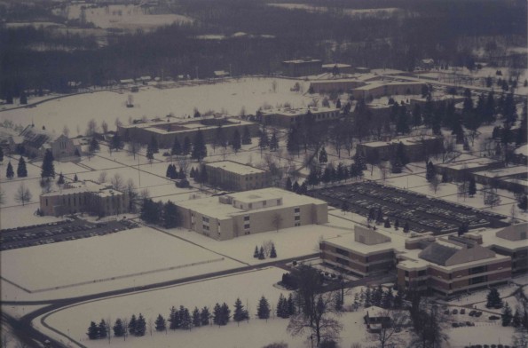 Andrews University aerial view from the north-east