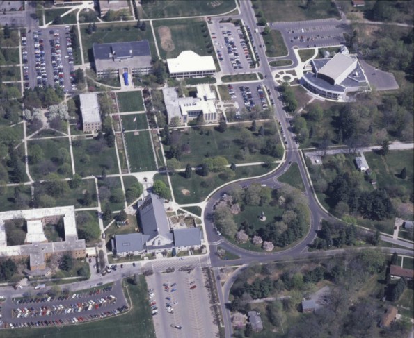 Andrews University aerial view from the west