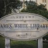 Andrews University James White Library signs