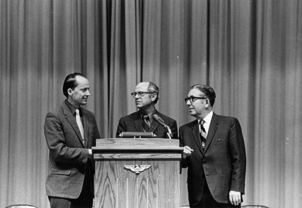 Andrews University president Richard L. Hammill and deans of divisions