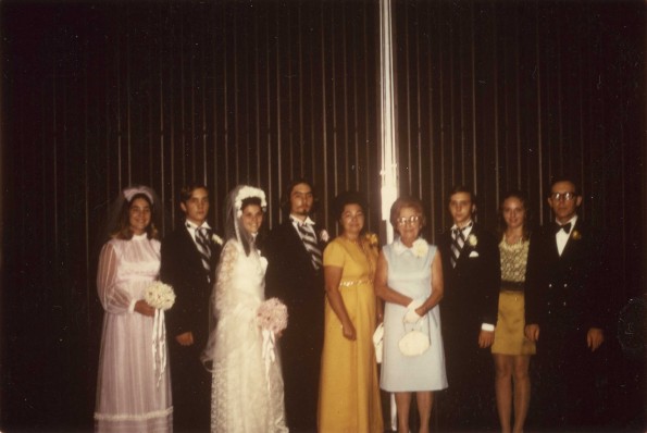 Marcia Joan Hammill's wedding picture with family