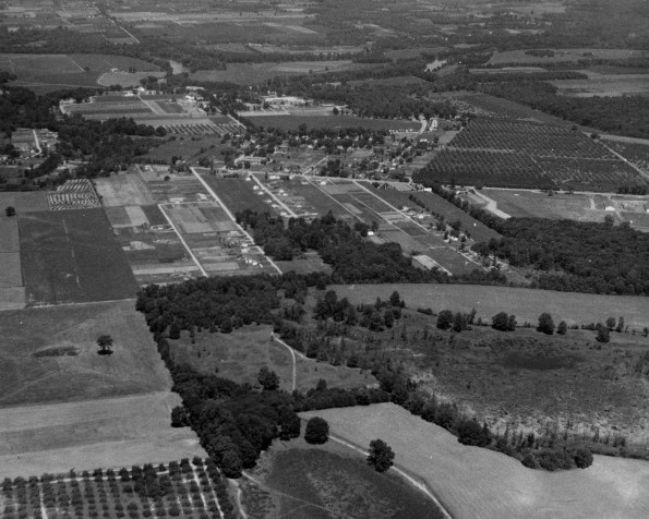 Emmanuel Missionary College aerial view showing the surrounding of the region from the east
