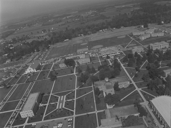 Andrews University aerial view from the east