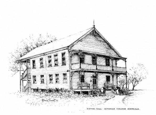 Sketch of Avondale College Bethel Hall