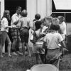 [Day Camp at Andrews University in front of the Pathfinder building]