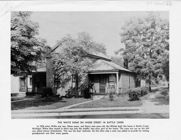The James and Ellen G. White home on Wood Street in Battle Creek, Michigan