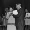 [Presentation of an award during Andrews University's 1972 alumni homecoming]